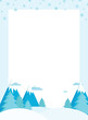 © kornkun - Snowflake invitation card, winter frame, Christmas decoration