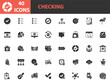 © kornkun - set of check mark icons, checking, checkbox, approve