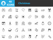 © kornkun - set of christmas icons, christmas decoration, winter holiday