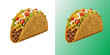 © DesignFlenock - Crispy hard shell beef taco with cheese and lettuce