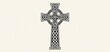© ckybe - A traditional Celtic cross elegantly positioned against a gentle cream background, perfect for cultural and heritage event visuals.