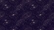 © ZAINA - Galaxy seamless pattern with celestial constellations and planets