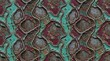 © Zaidi - Textured surface of aged rusted metal with peeling paint