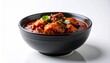© Adobe - Delicious Chicken Curry in a Black Bowl with Fresh Coriander Garnish.