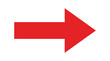 © MST DESIGN - Bold red arrow pointer with straight orientation indicating forward direction for navigation or UI design graphical interface elements.