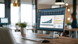 © Warakorn - Digital finance analytics dashboard showing cash flow, revenue, expenses, financial performance and predictive indicators, modern executive office, sophisticated corporate stock photography