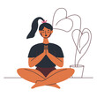 © Grow with Design - Yoga poses and workout character vector illustrations for health, wellness, meditation, and fitness