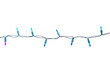 © Achira22 - String of Christmas lights isolated on white background With clipping path