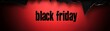 © MDMasud - Black friday bold text on textured red and black background with graphic design