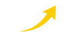 © zain - Yellow curved arrow pointing upward right on checkered transparent backdrop.