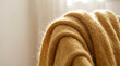 © Fajar - Golden Mustard Brushed Mohair Knitwear Fabric Texture