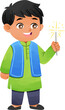 © andika96 - Happy Indian boy celebrating Diwali festival with a sparkling firework sparkler