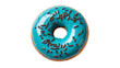 © iPNG - Blue frosted donut with chocolate sprinkles isolated on transparent background