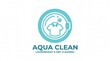 © Art Sin - Aqua Clean Laundry Service Logo