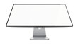 © Carlos - Modern silver computer monitor with a blank white screen, isolated on transparent background