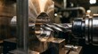 © Yahya - CNC milling machine cutting metal with metal shavings and tool precision