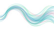 © Chrono - Abstract Elegant Blue and Teal Flowing Wave Lines Background on White