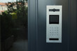 © Towfiqu Barbhuiya  - Door intercom system located outside a building entrance with number pad