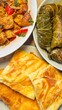 © Eva - Traditional Georgian Food With Khachapuri, Tolma Stuffed Grape Leaves and Roasted Vegetables