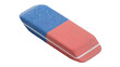 © ProStock - Dual-colored rubber eraser with white stripes, isolated on transparent background