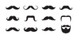 © Mukti - Gentleman facial hair collection featuring various mustache styles and a beard for hipster style.