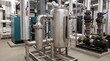 © MD AL AMIN - Industrial boiler room featuring complex stainless steel piping systems and heavy machinery equipment for heating and water distribution