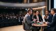 © Natalia - Diverse Business Experts Speaking at Corporate Conference Panel Discussion