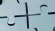 © Metadancer - Close-up illustration of blue interlocking puzzle pieces
