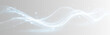 © Andrey - Dynamic luminous light wave with glittering particles. Magical swirling stardust trail isolated on transparent background. PNG overlay for cosmic or holiday design