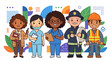 © Ikhtiar - Group of diverse professional women standing together confidently.