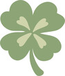 © Joyli Studio - Four Leaf Clover Lucky Charm Flat Clipart Illustration