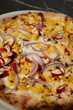 © robin-clouet.fr - Plat de pizza avec viande, oignons, pommes de terre et fromage