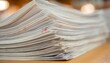 © prodesignassets - stack documents paperwork office desk closeup for business report presentation or administrative workflow background