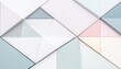 © Nuii Digital Art - Geometric pastel wall of intersecting triangular panels, creating a minimal abstract architectural background in soft white, blue, and pink