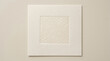 © Shimu - Square blind embossed stationery paper with textured center on white