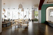 © murattellioglu - 3d render coffee shop interior restaurant