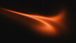 © Artmuna - Abstract orange glowing light streak with grainy texture on dark black background
