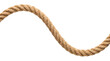 © Vector-Point  - Thick natural hemp rope in a smooth flowing S curve with twisted strands isolated on white background