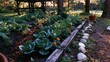 © Studio Nova - The Raised Vegetable Garden Bed With Lush Greens And Marigolds