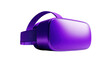 © Hello Stock - Modern purple virtual reality headset isolated on transparent background