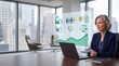 © Renat - Business Leader Reviews ESG Performance Dashboard Showing Sustainability and Corporate Responsibility Trends
