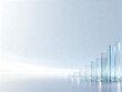 © Obsure - Business Growth Data Background with Transparent Rising Bar Charts