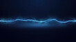 © Kukuruyuk - Abstract glowing blue energy wave line with smoke effects on dark background