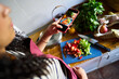 © Alvaro Lavin/Stocksy - Woman sharing cooking process on social media using smartphone