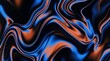 © RR 27 - Abstract background with flowing liquid shapes in vibrant blue and