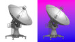 © Abdur - Satellite dish communication antenna 3D rendering