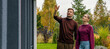 © ronstik - Couple viewing new house to buy. Property inspection, real estate market. Banner with copy space