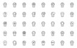 © kornkun - set of location mark icons, pointer, pin