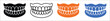 © B Bayrak - Dental teeth icon set human jaw dentures, oral care dentistry health symbol, vector illustration design concept.