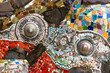 © bubbers - Abstract Mosaic Art: A vibrant and intricate mosaic artwork, showcasing a rich tapestry of colorful tiles, glass shards, and found objects arranged in a captivating abstract design.